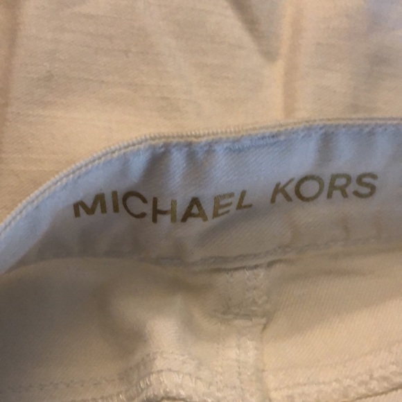 Micheal Kors size 14  creamy white cropped skinny lightweight jeans - Picture 6 of 6